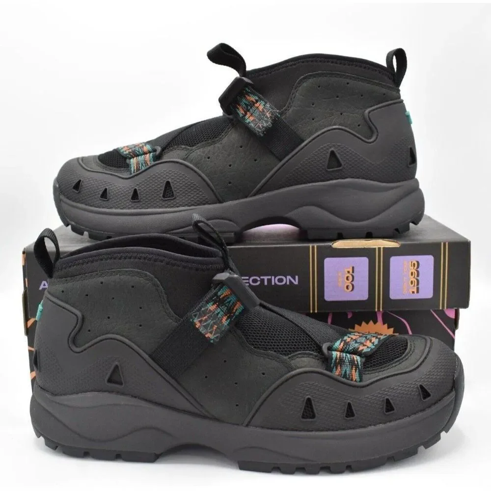 Teva Mens Size 13 Revive‎ '94 Black Mid Hiking Boots Shoes